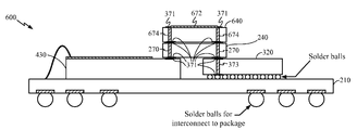 Representative patent drawing for Through silicon via bridge interconnect (US 7969009)
